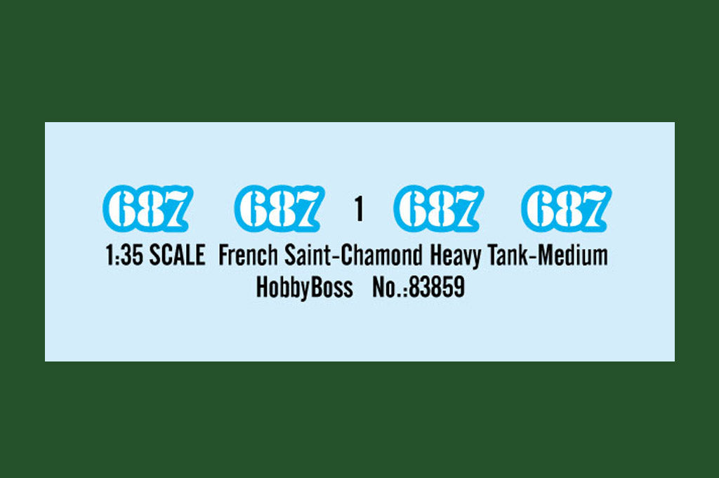 1/35 French Saint-Chamond Heavy Tank - Medium - Hobby Sense