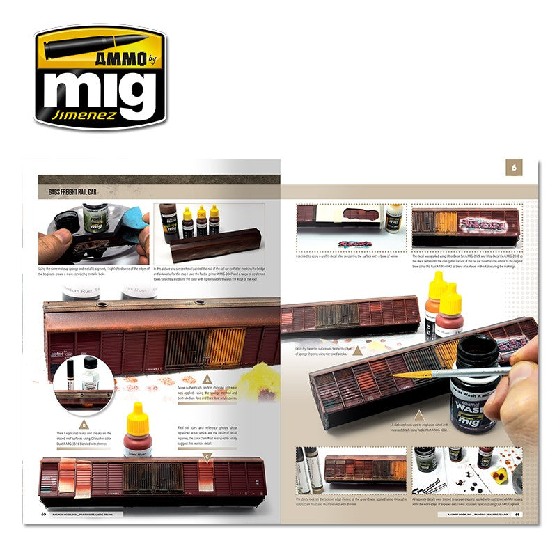 Ammo Mig Modelling School: Railway Modelling Painting Realistic Trains - Hobby Sense