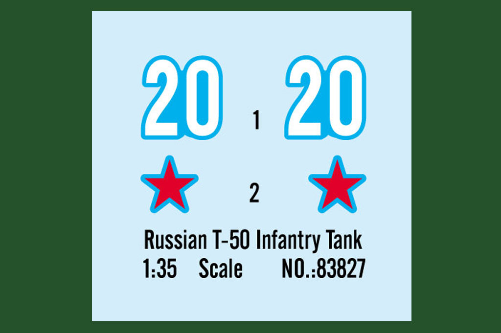 1/35 Russian T50 Infantry Tank - Hobby Sense