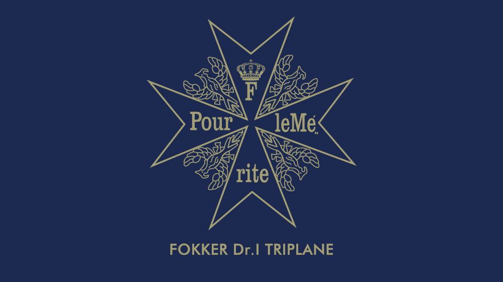 1/24 Fokker Dr.I Triplane & Blue Max Medal Limited Edition, Includes One Collection-class Replica of the Blue Max - Hobby Sense