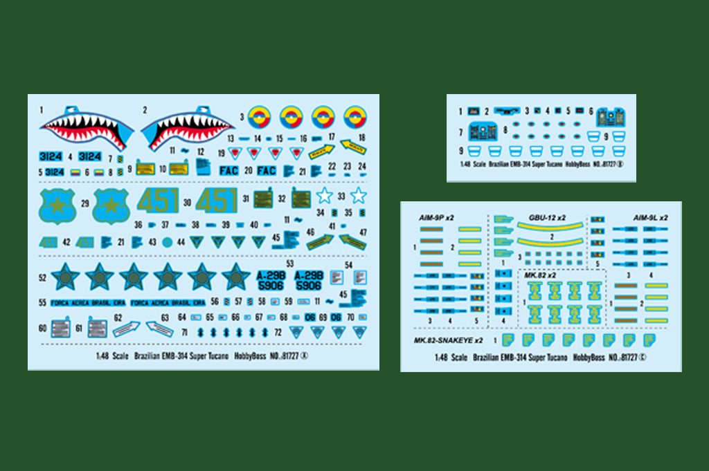 1/48 Brazilian EMB314 Super Tucano - Hobby Sense