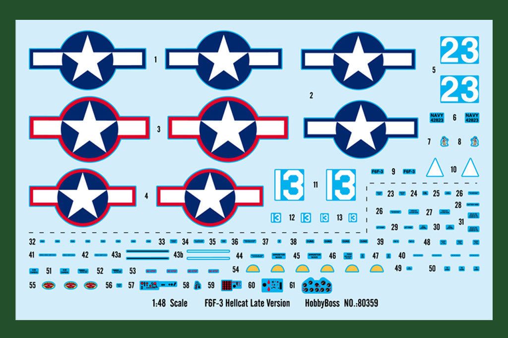 1/48 F6F3 Hellcat Late version - Hobby Sense