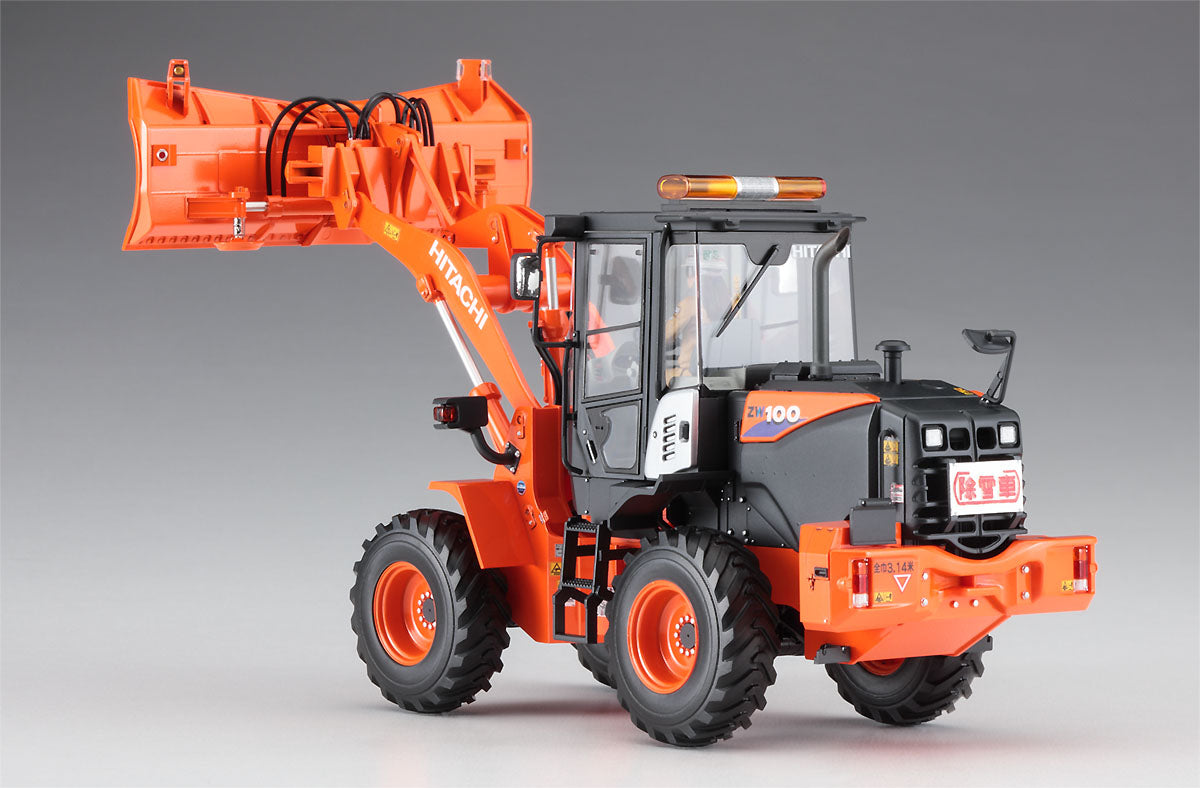 1/35 Hitachi Wheel Loader ZW100-6 Multiplow (Snowplow) - Hobby Sense