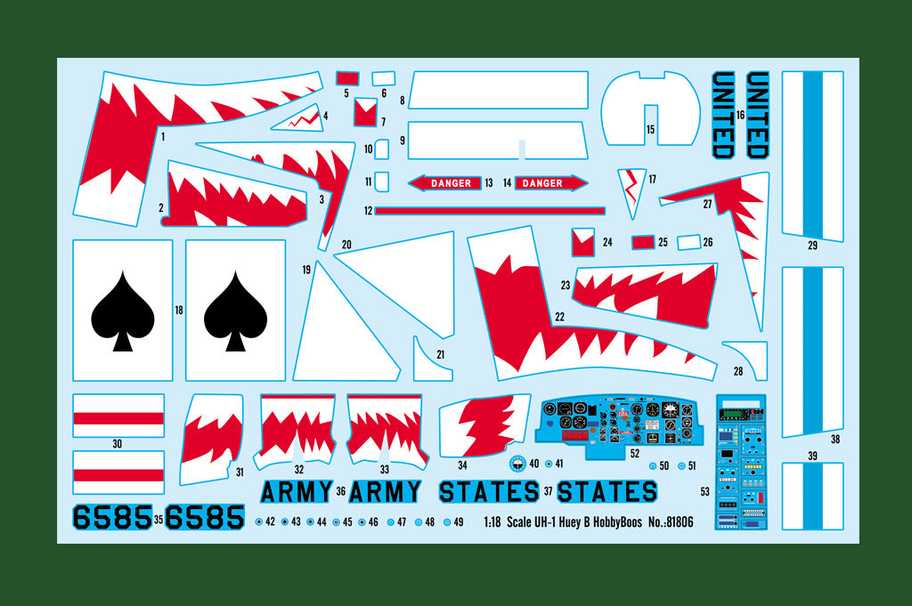 1/18 UH1 Huey B - Hobby Sense
