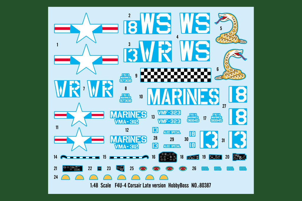 1/48 F4U4 Corsair Late Version - Hobby Sense