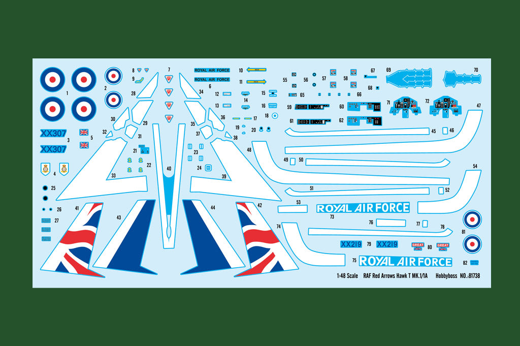 1/48 RAF Red Arrows Hawk T MK.1/1A - Hobby Sense