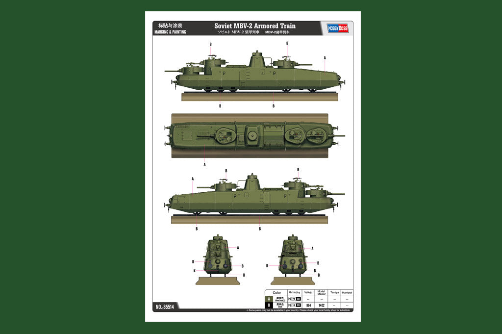 1/35 Soviet MBV2 Armored Train - Hobby Sense