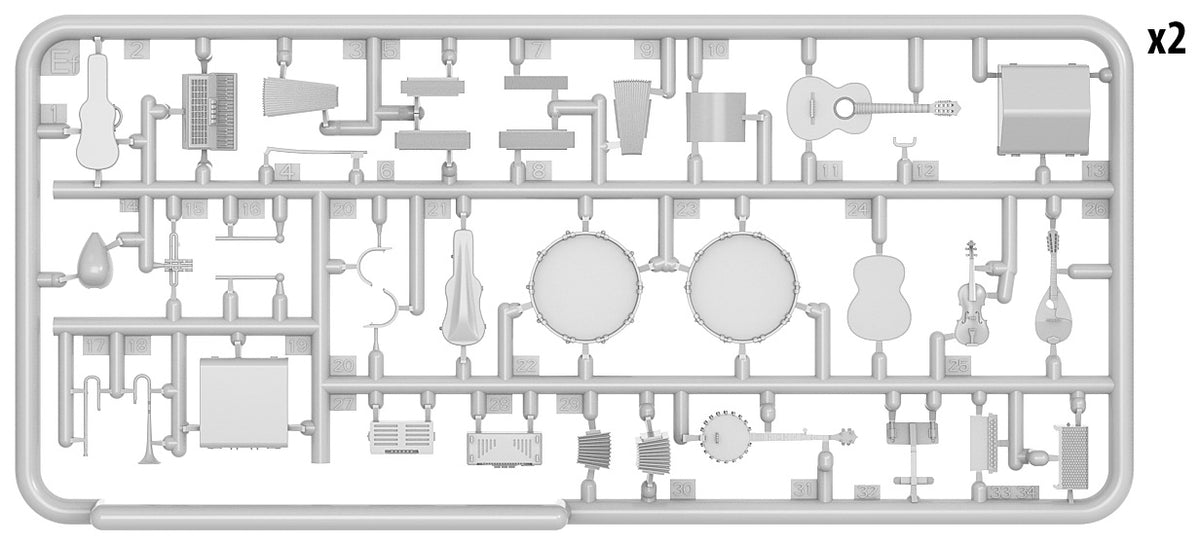 1/35 Musical Instruments - Hobby Sense