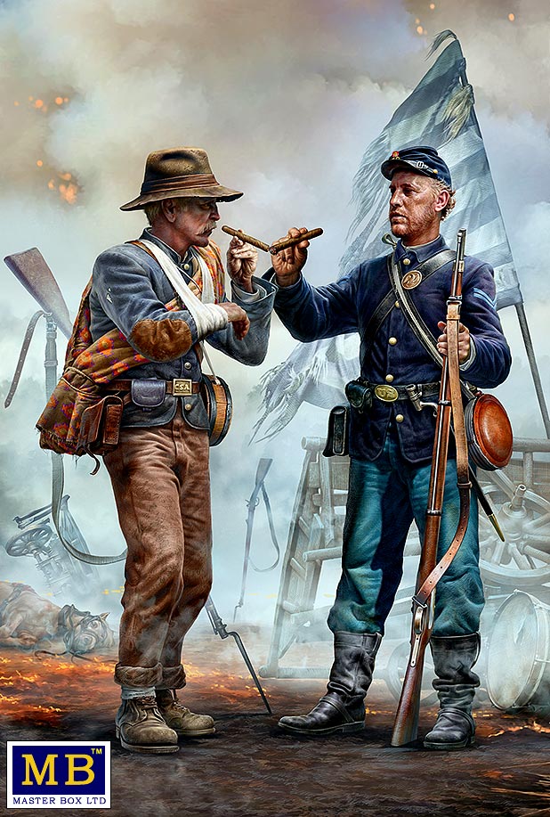 1/35 Family Reunited - Brothers Meet Again. End of the War – Confederate army surrenders to Federal troops - Hobby Sense