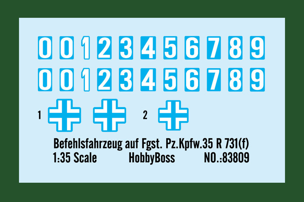 1/35 Befehlsfahrzeug auf Fgst. Pz.Kpfw.35 R 731(f) - Hobby Sense
