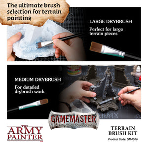 Gamemaster Terrain Brush Kit, 4 Brushes - Hobby Sense