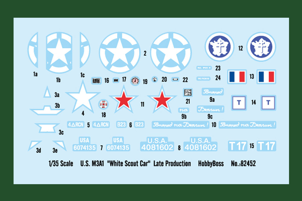 1/35 M3A1 White Scout Car Late Production - Hobby Sense