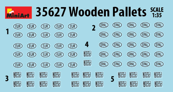 1/35 Wooden Pallets - Hobby Sense