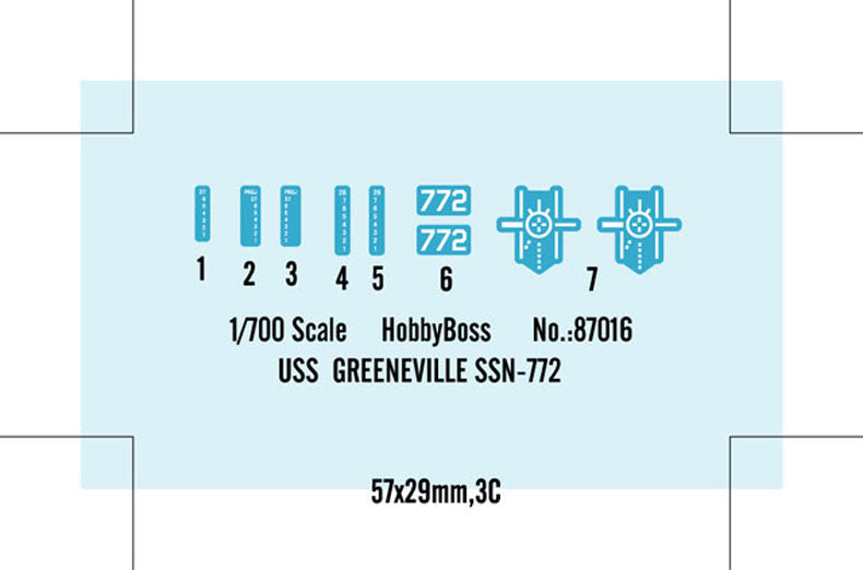 1/700 USS Greeneville Submarine SSN-772 - Hobby Sense
