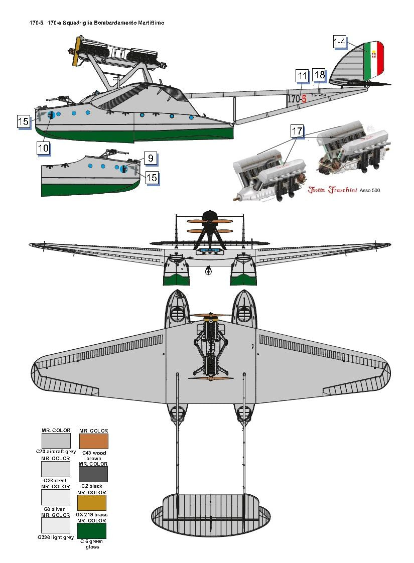 1/72 Savoia-Marchetti S.55 Torpedo Bomber - Hobby Sense