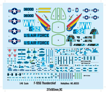 1/48 F105G Thunderchief - Hobby Sense