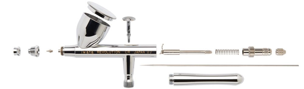 Iwata Revolution HP-CR Gravity Feed Dual Action Airbrush - Hobby Sense