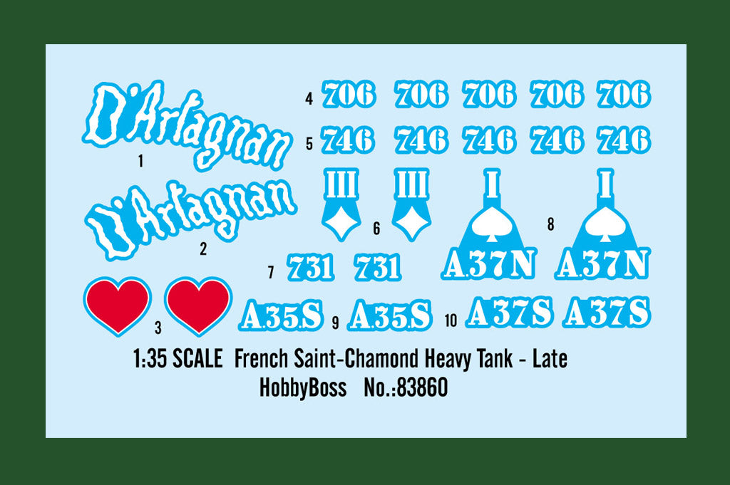 1/35 French Saint-Chamond Heavy Tank - Late - Hobby Sense