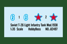 1/35 Soviet T26 Light Infantry Tank Mod.1938 - Hobby Sense