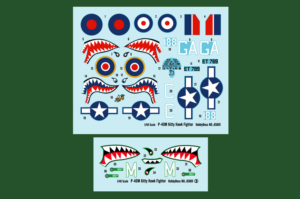 1/48 Curtiss P40M Kittyhawk Mk.III - Hobby Sense