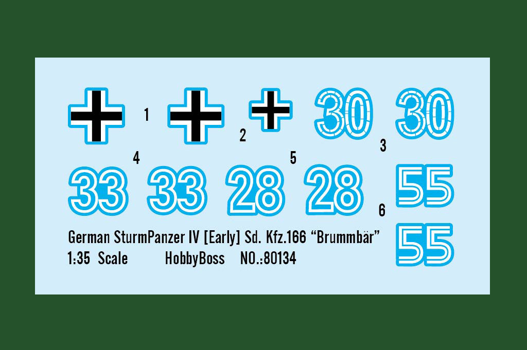 1/35 German SturmPanzer IV Early Sd. Kfz.166 Brummbar - Hobby Sense