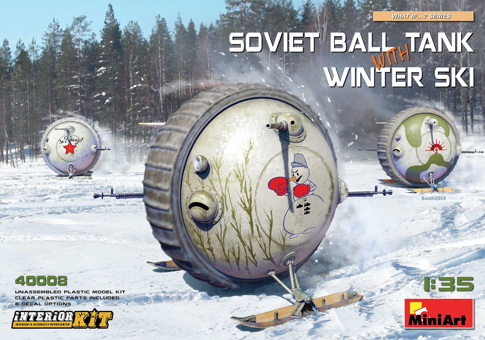 1/35 Soviet Ball Tank with Winter Ski, Interior Kit - Hobby Sense