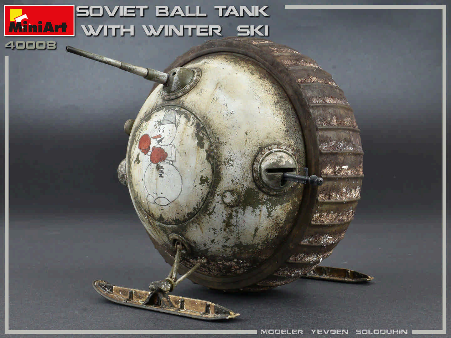 1/35 Soviet Ball Tank with Winter Ski, Interior Kit - Hobby Sense