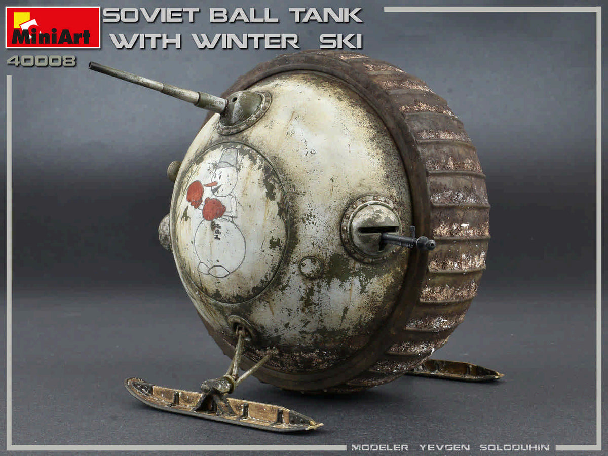 1/35 Soviet Ball Tank with Winter Ski, Interior Kit - Hobby Sense