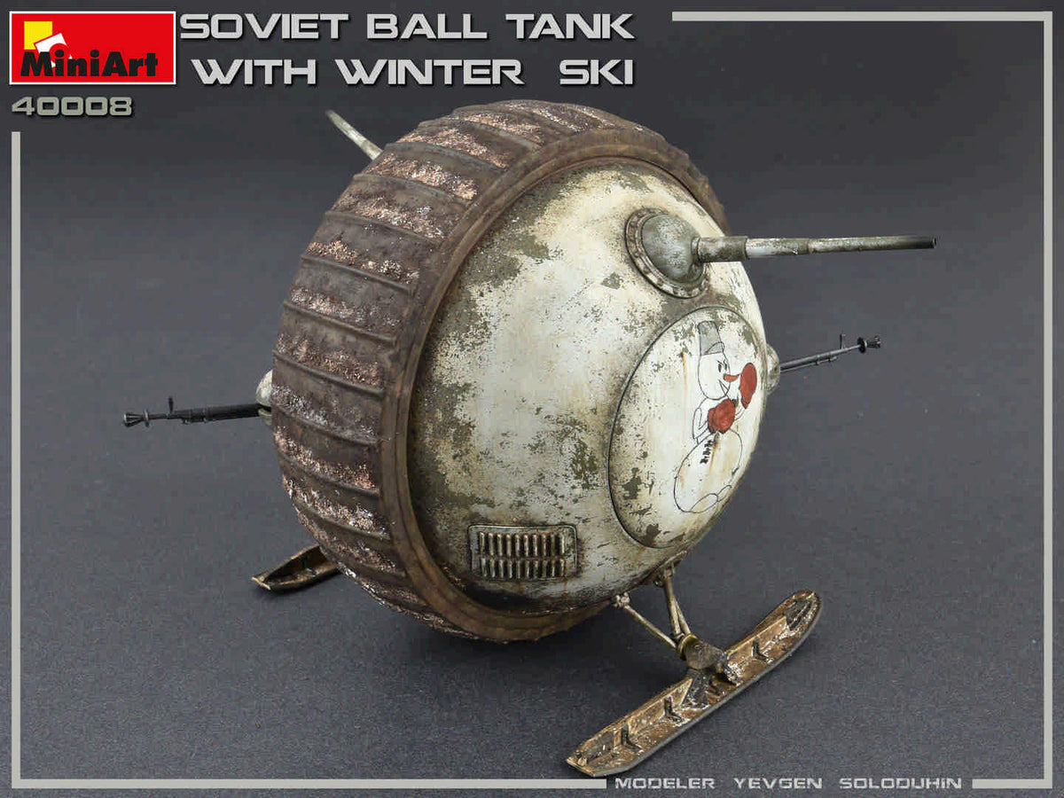1/35 Soviet Ball Tank with Winter Ski, Interior Kit - Hobby Sense