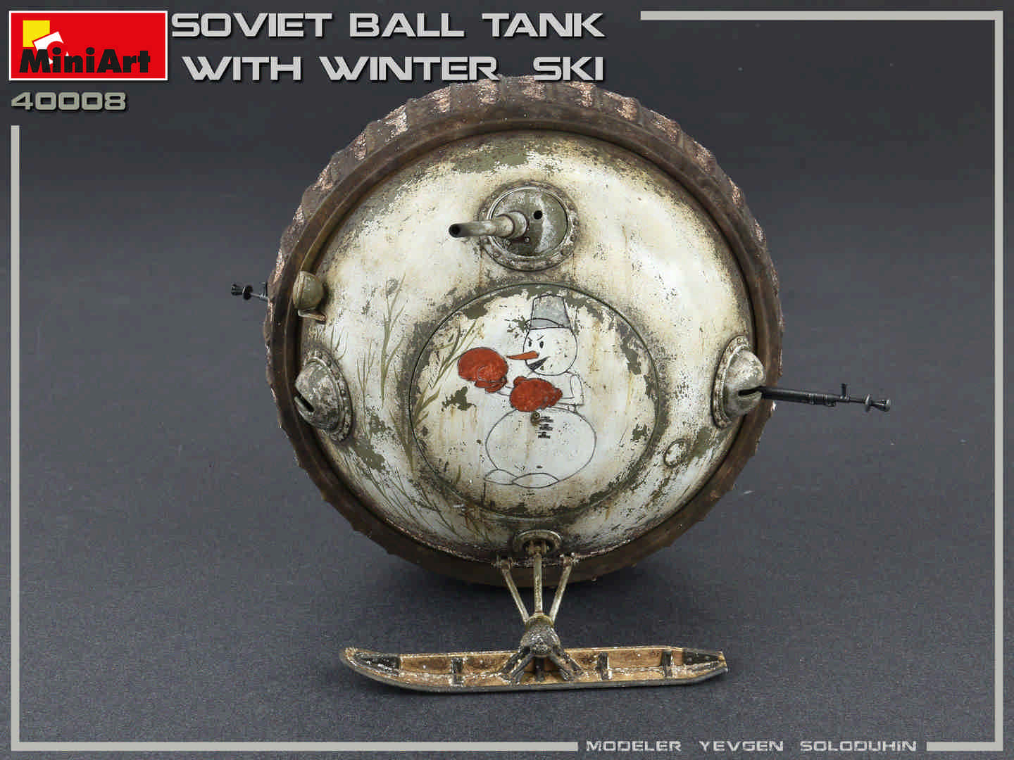 1/35 Soviet Ball Tank with Winter Ski, Interior Kit - Hobby Sense