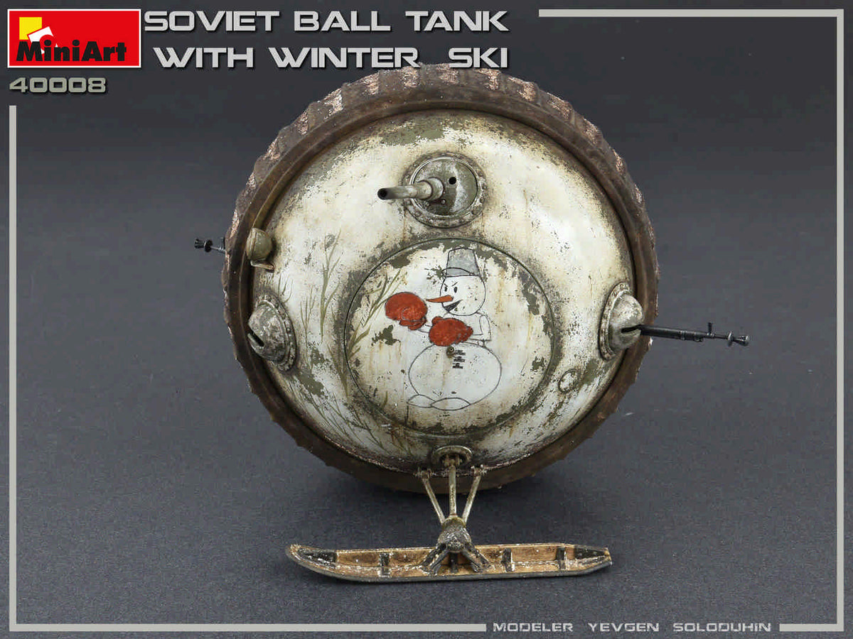 1/35 Soviet Ball Tank with Winter Ski, Interior Kit - Hobby Sense