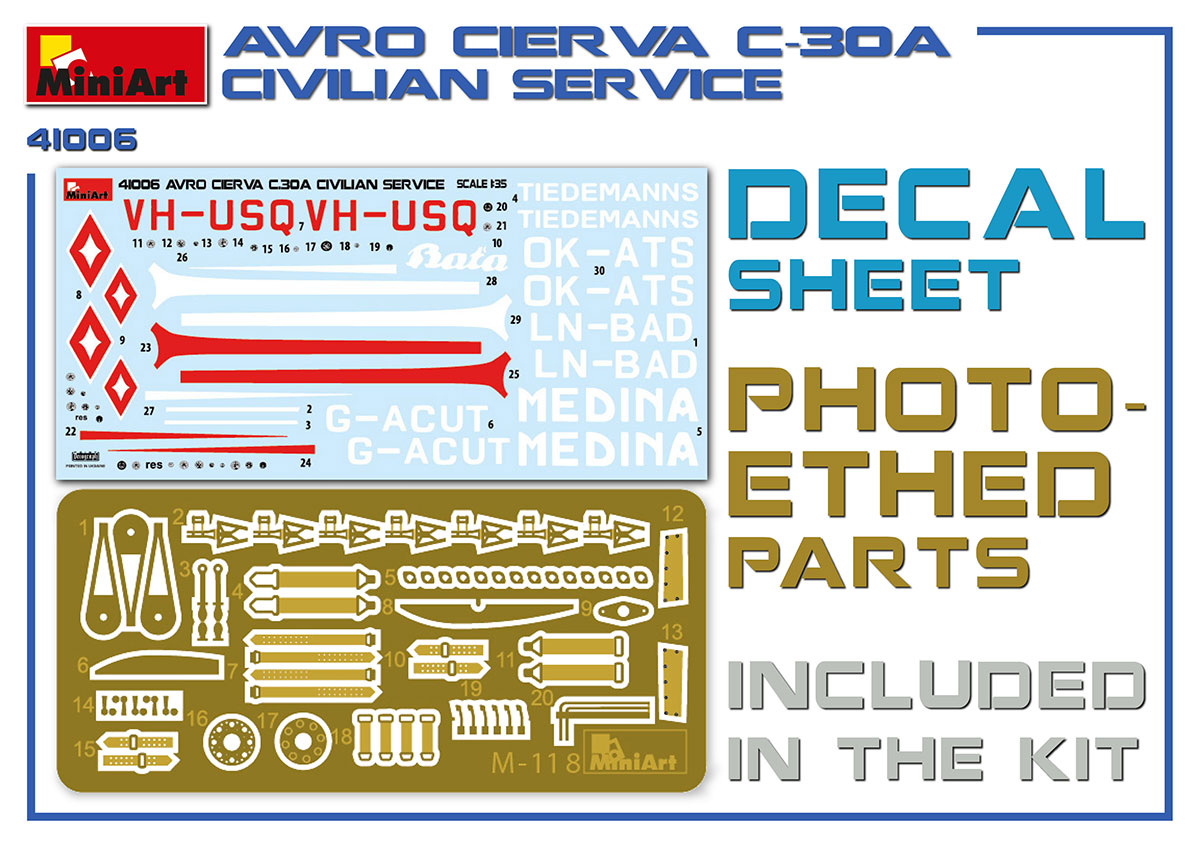 1/35 Avro Cievra C.30A Civilian Service - Hobby Sense
