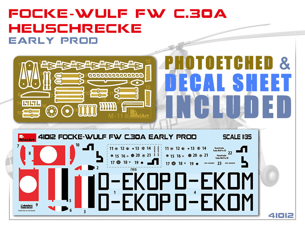 1/35 Focke Wulf FW C.30A Heuschrecke, Early Production - Hobby Sense