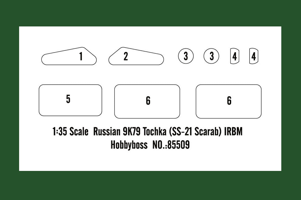 1/35 Russian 9K79 Tochka (SS-21 Scarab) IRBM, full interior - Hobby Sense