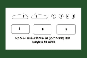 1/35 Russian 9K79 Tochka (SS-21 Scarab) IRBM, full interior - Hobby Sense