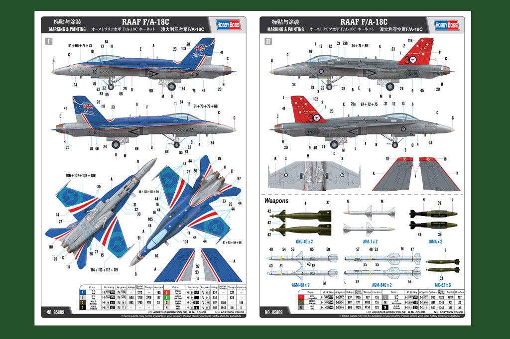 1/48 RAAF F/A-18C - Hobby Sense