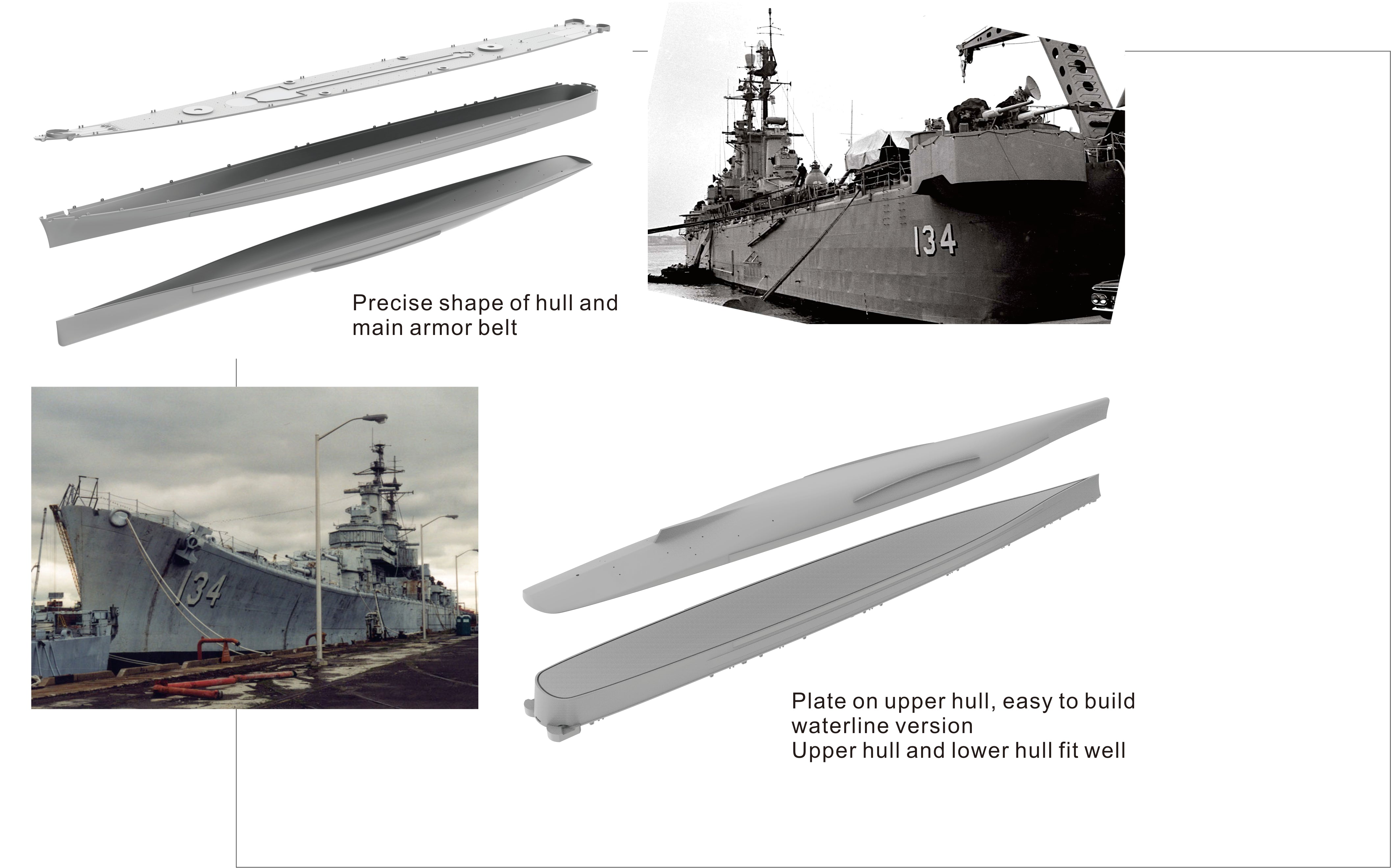 1/700 USS Des Moines CA134 - Hobby Sense