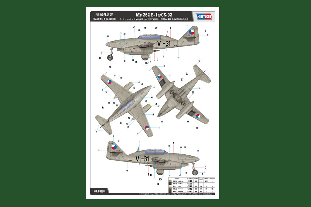 1/48 Me 262 B-1a/CS-92 - Hobby Sense