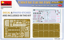 1/35 Pz.Kpfw.IV Ausf. G-Last/H-Early Nibelungenwerk Prod. (May-June 1943) 2 in 1 Interior Kit - Hobby Sense