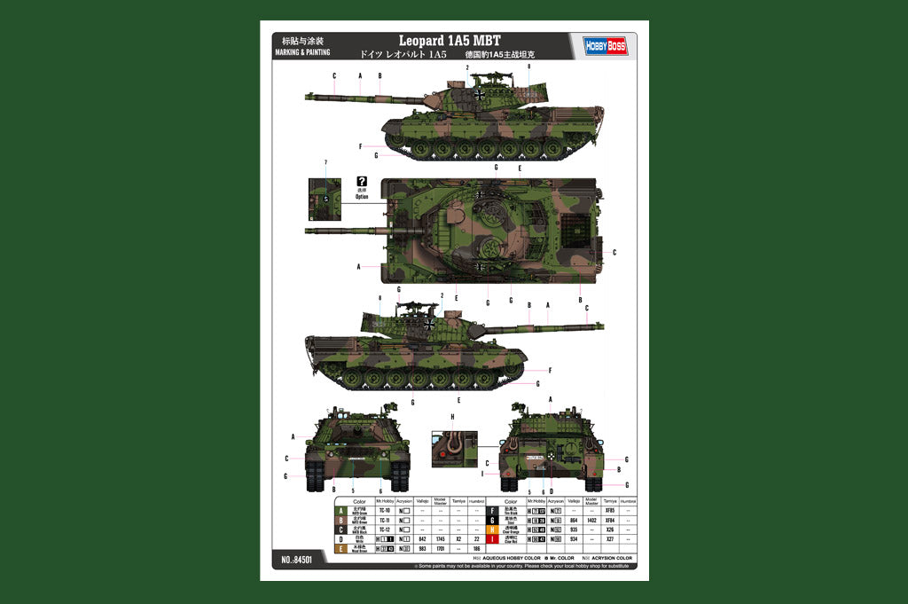 1/35 Leopard 1A5 MBT - Hobby Sense