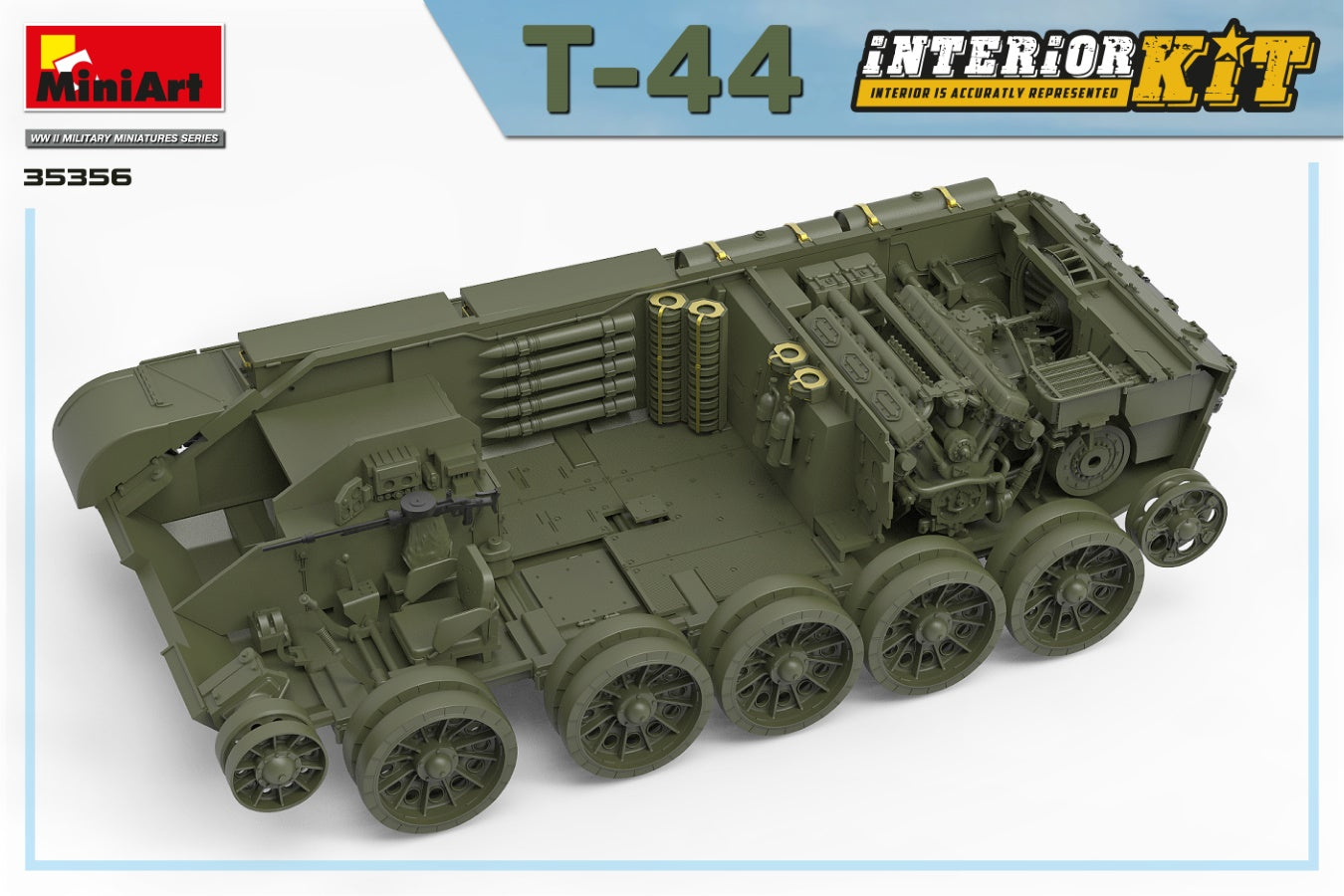 1/35 T44 Interior Kit - Hobby Sense