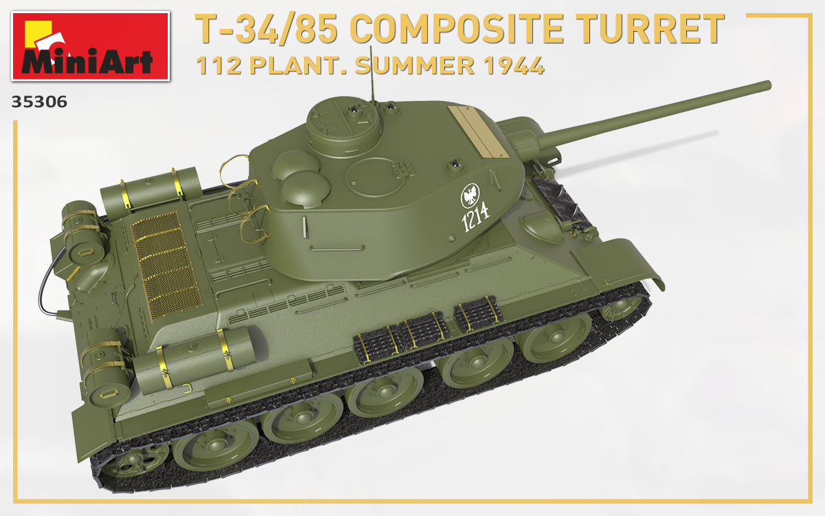 1/35 T34 85 Composite Turret 112 Plant, Summer 1944 - Hobby Sense
