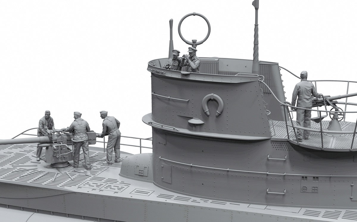 1/35 German Submariners & Commanders In Action, Resin - Hobby Sense