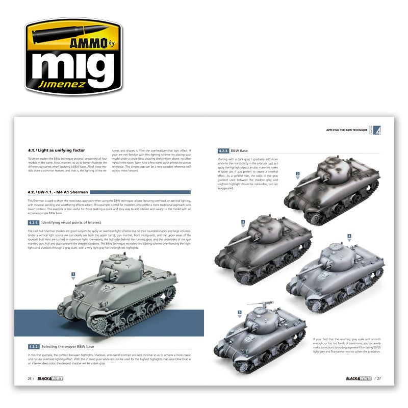 Ammo Mig Black & White Technique Guide - Hobby Sense