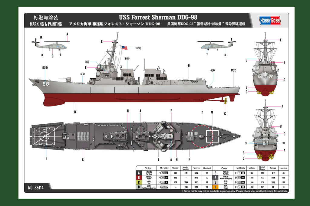 1/700 Forrest Sherman DDG-98 - Hobby Sense