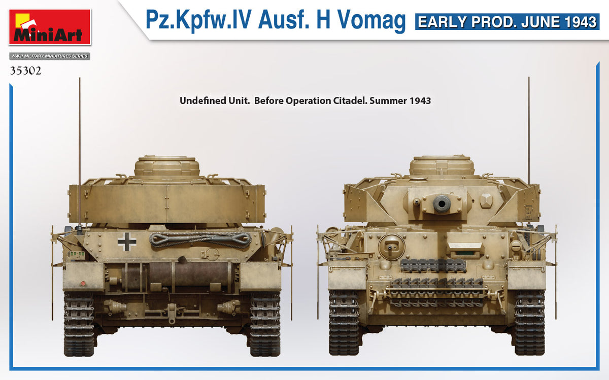 1/35 Pz.Kpfw.IV Ausf. H Vomag. Early Production June 1943 - Hobby Sense