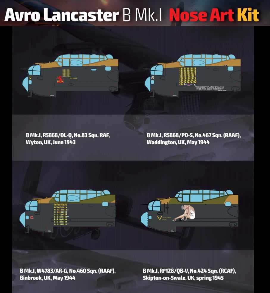 1/32 Avro Lancaster B Mk.I Nose Art Kit - Hobby Sense