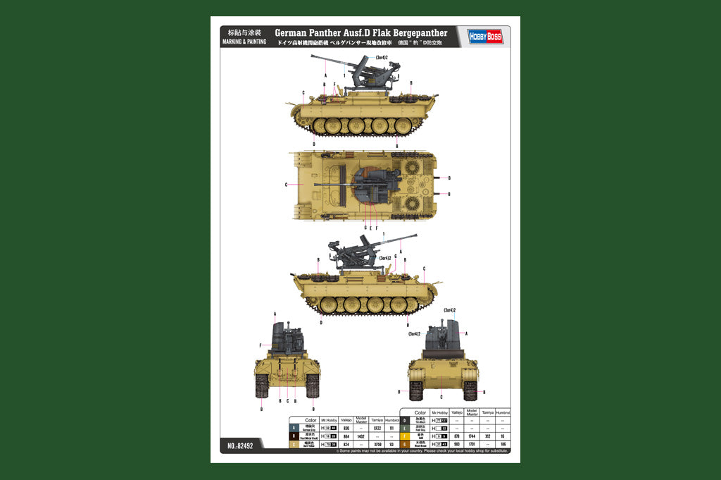 1/35 German Panther Ausf.D Flak Bergepanther - Hobby Sense
