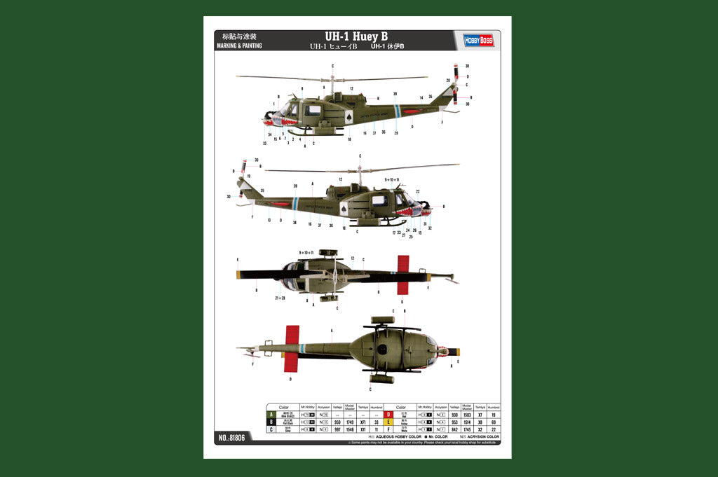 1/18 UH1 Huey B - Hobby Sense