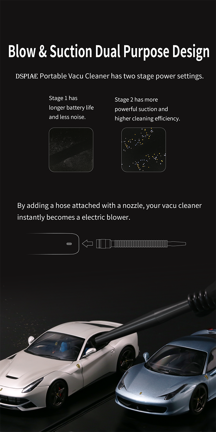 Portable Handheld Vacuum Cleaner - Hobby Sense
